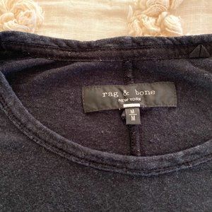 rag & bone unisex lightweight garment-washed cotton tee